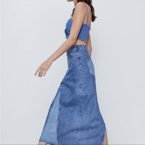 Zara Denim skirt - Picture 6 of 11